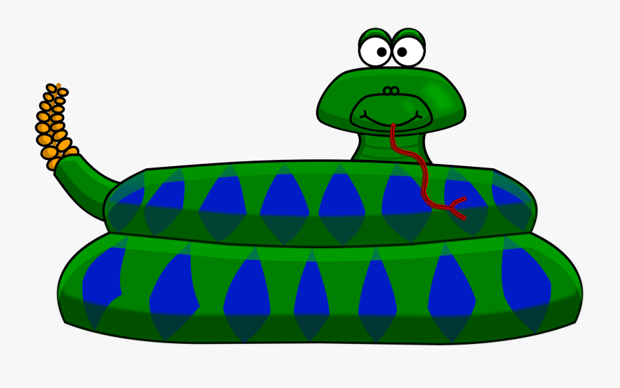 Cartoon Snake Clipart - Clip Art Rattle Snake, Transparent Clipart