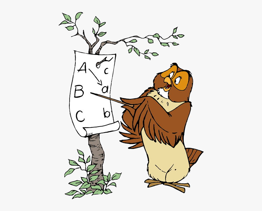 Winnie The Pooh Owl Teaching, Transparent Clipart
