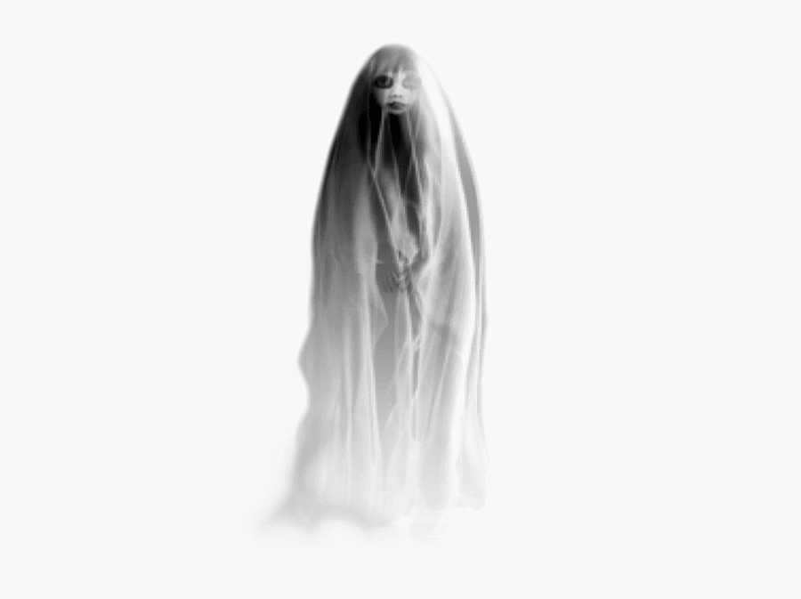 Spooky Woman Ghost Transparent Png - White Lady Ghost Png, Transparent Clipart