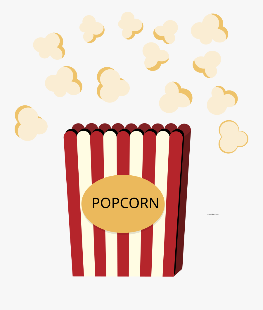 Popcorn And Box Clipart Png - Popcorn Box Png, Transparent Clipart