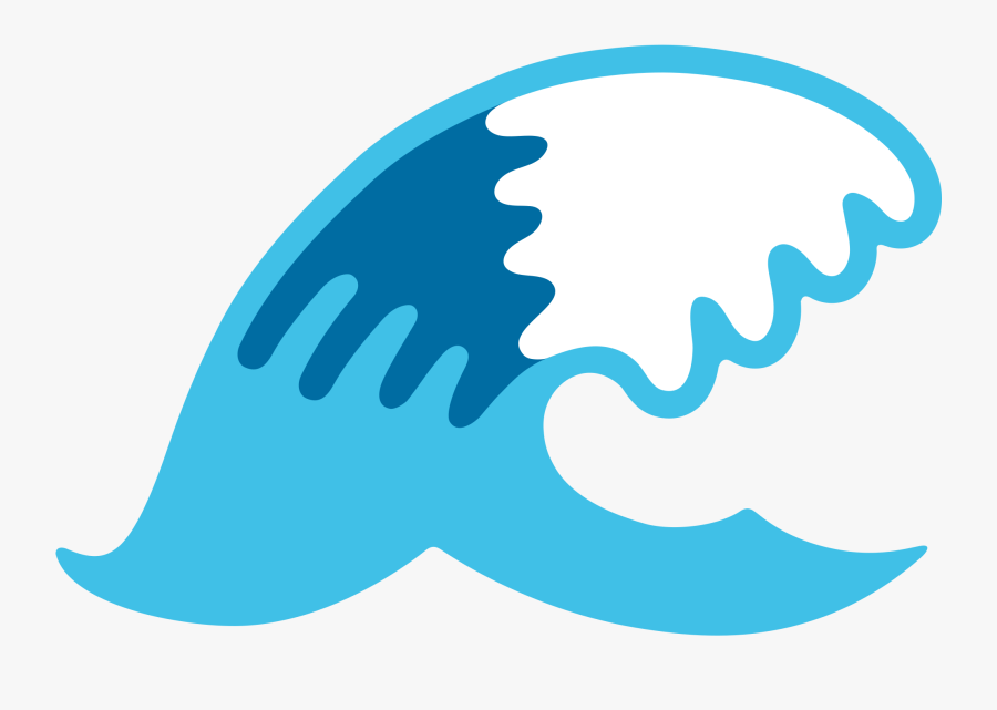 Wave Clipart Emoji - Wave Emoji Transparent Png, Transparent Clipart