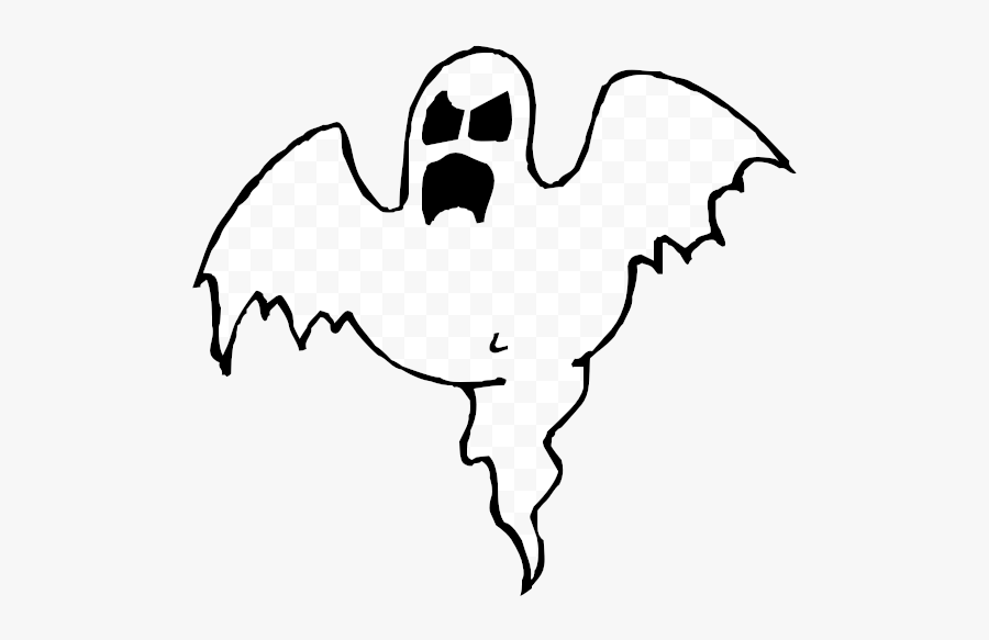 Ghost Clipart Transparent Stunning Png - Outline Of A Ghost, Transparent Clipart