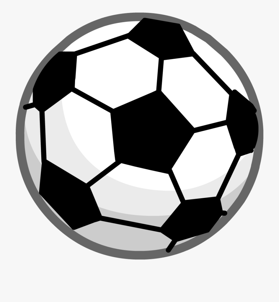 Transparent Sports Balls Clipart Black And White - Soccer Ball Club Penguin, Transparent Clipart