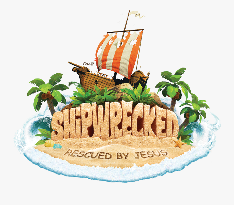 School Clipart Vacation Bible - Shipwrecked Rescued By Jesus, Transparent Clipart