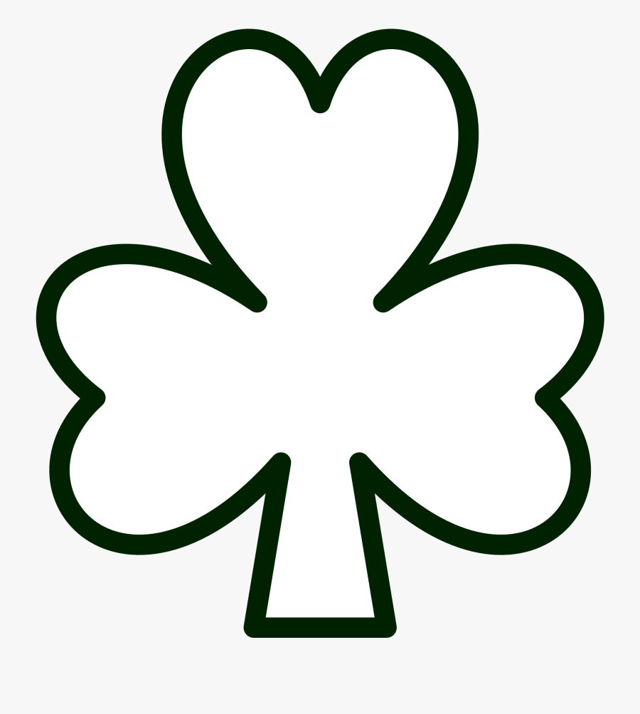 St Patrick's Day Black And White, Transparent Clipart