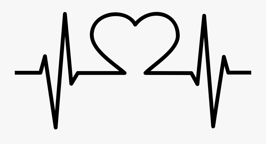 Clip Art Collection Of Free Svg - Heart Logo In Black And White, Transparent Clipart