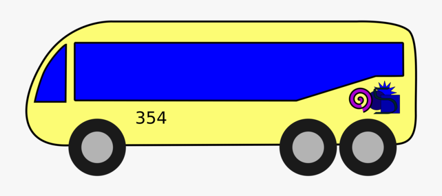 School Bus Motor Vehicle Coach Pictogram, Transparent Clipart