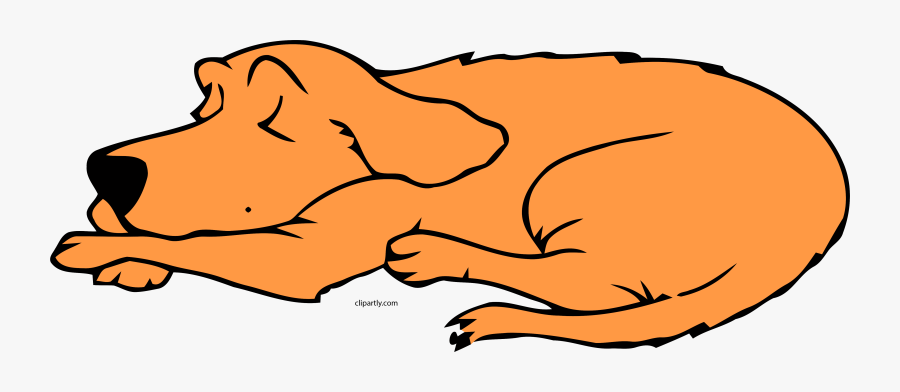Transparent Clip Art Dog - Sleeping Dog Clip Art, Transparent Clipart