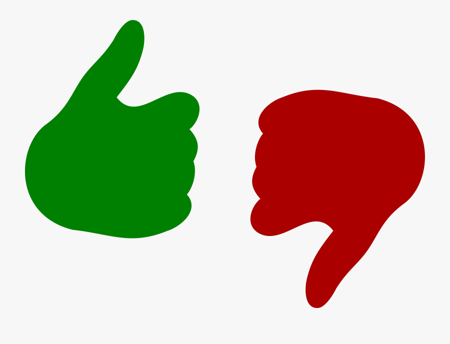 Thumbs Up And Down Png, Transparent Clipart