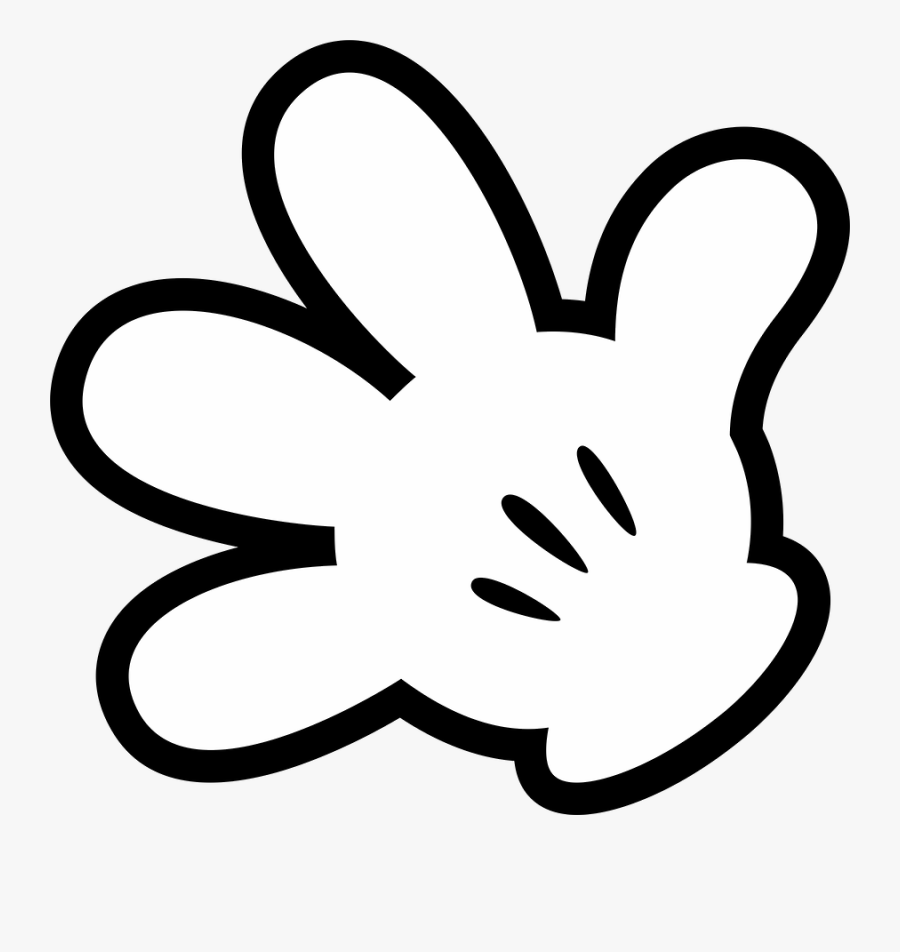 Mickey E Minnie - Mickey Mouse Hand Clipart, Transparent Clipart
