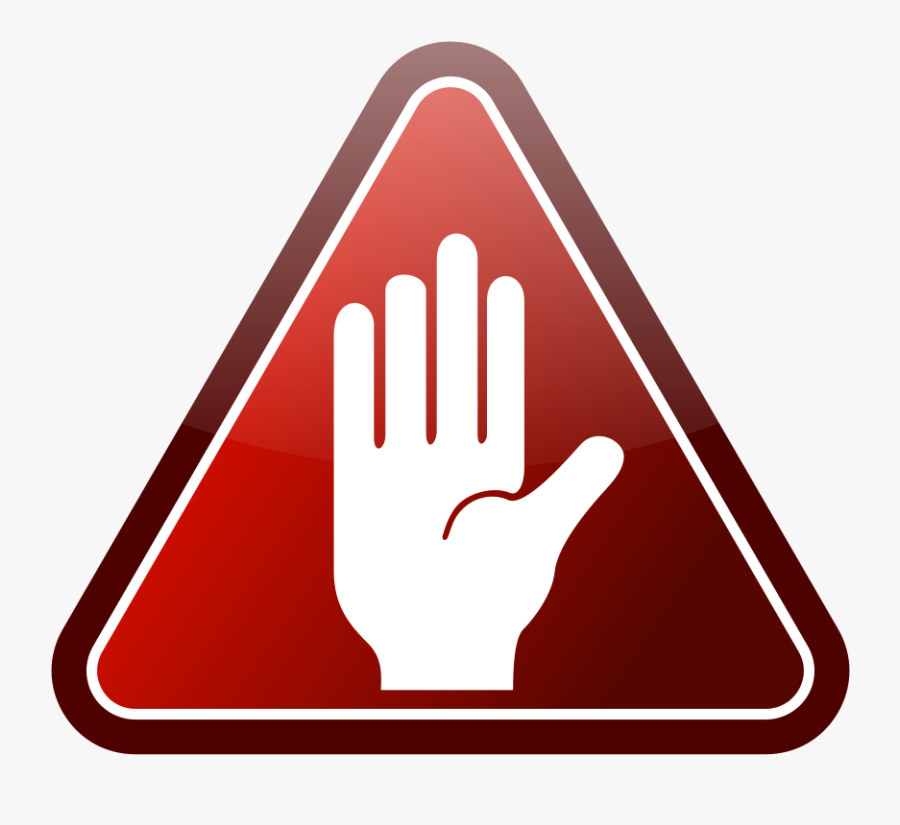 Stop Clipart Hand - Stop Hand Sign Clip Art, Transparent Clipart