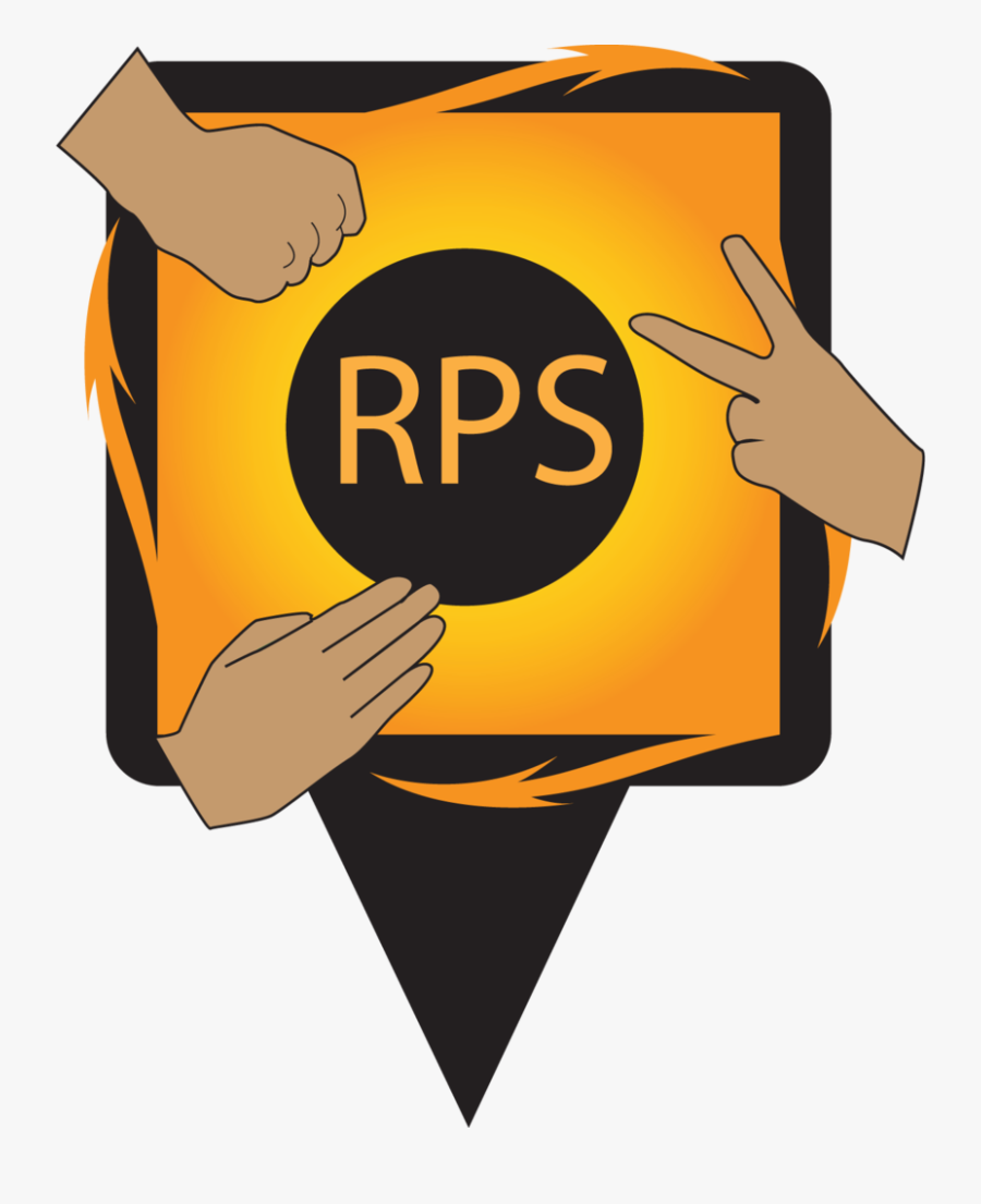 Rock Paper Scissor Logo, Transparent Clipart