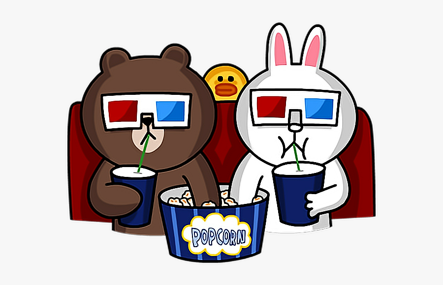 Brown Farm Sticker Bear Line Friends Clipart - Cony And Brown Cinema, Transparent Clipart