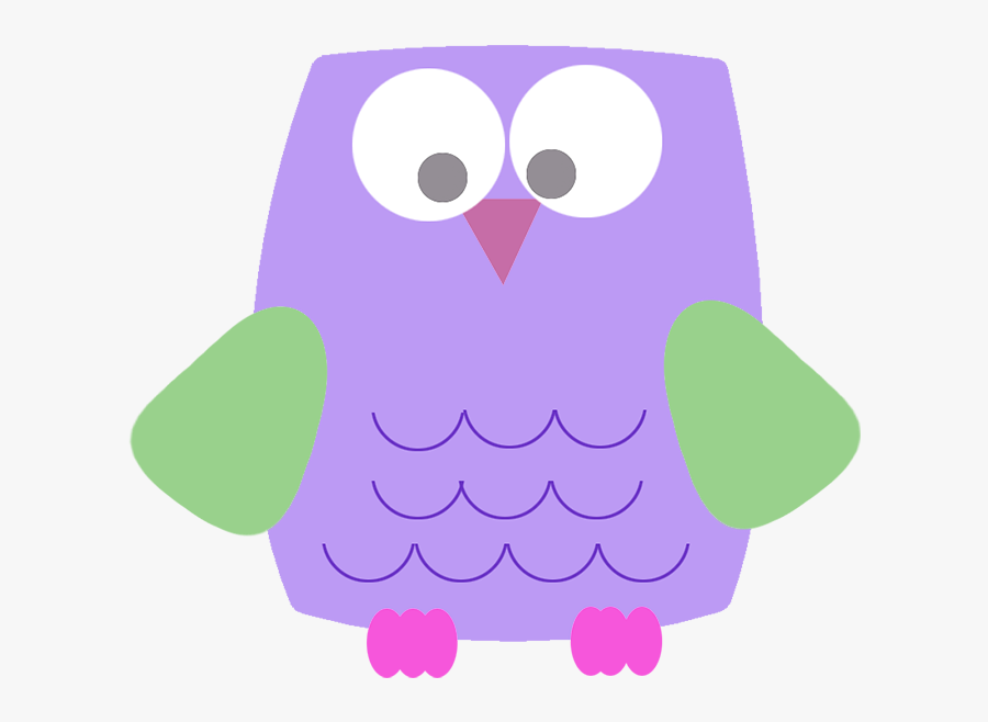 Lila Funny Owl Clipart - Shapes Pink Clipart, Transparent Clipart