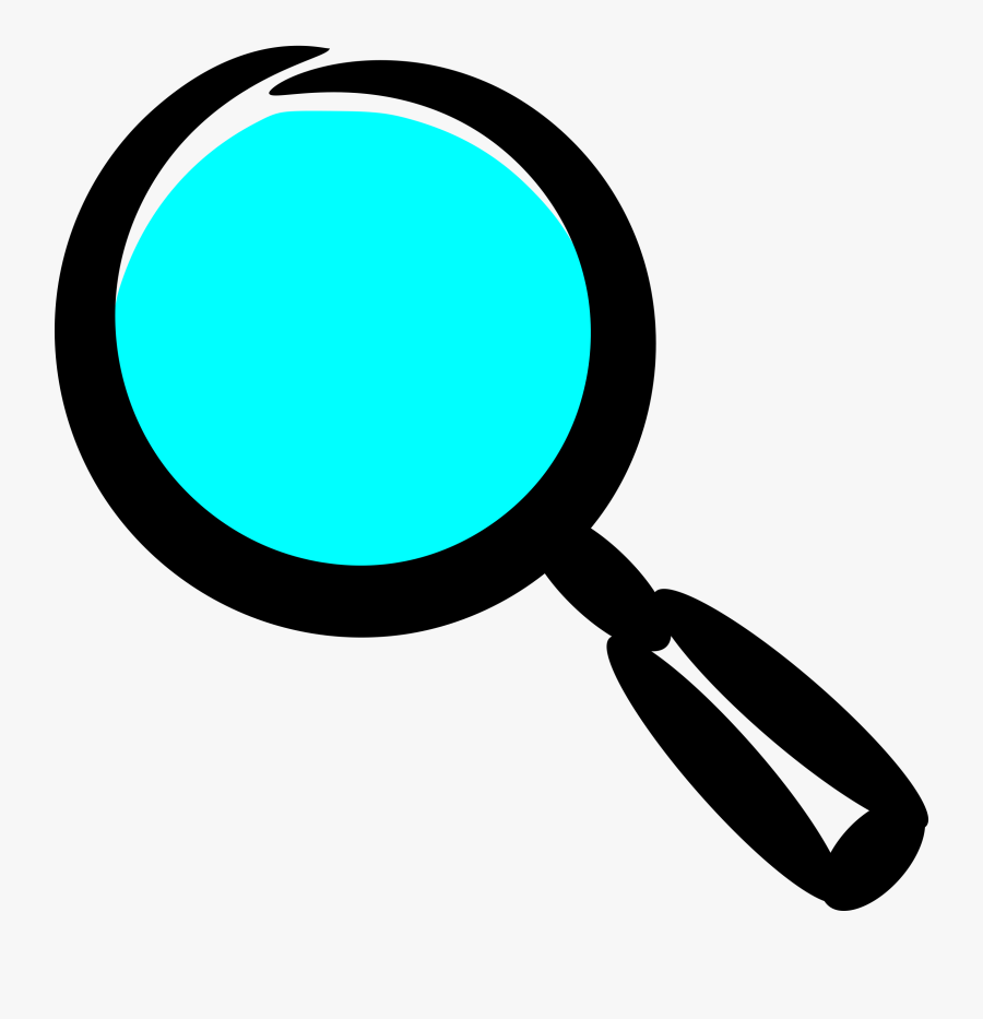 Magnifying Glass And Book Clipart - Magnifying Glass Cartoon Png, Transparent Clipart