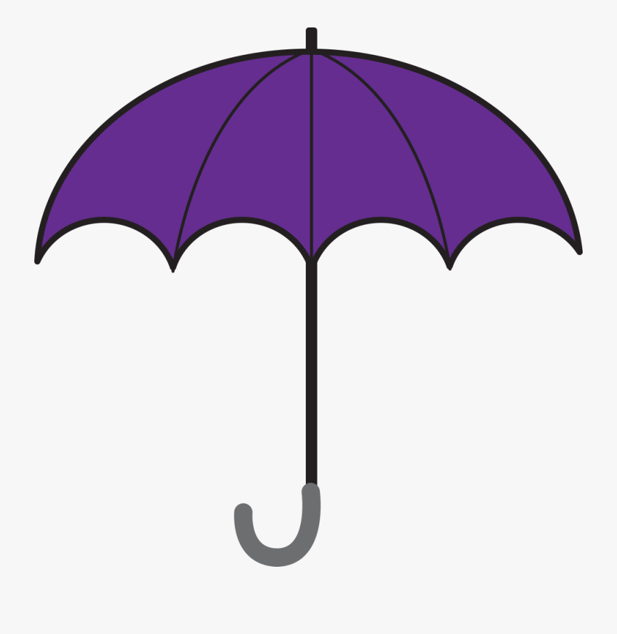 Umbrella Clip Art Group Of Umbrellas Opened Umbrellas - Violet Umbrella Clipart, Transparent Clipart