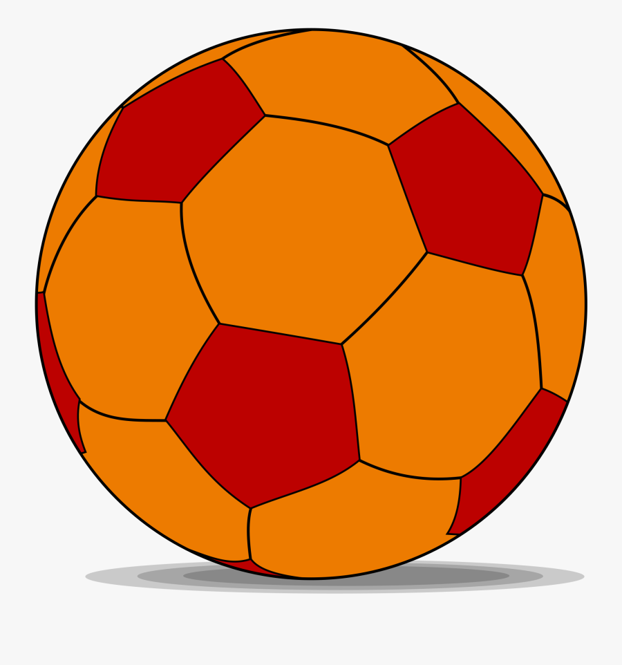 Orange Clipart Soccer Ball - Orange Soccer Ball Clip Art, Transparent Clipart