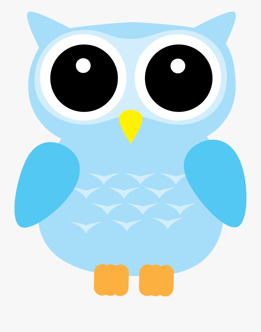 Pastel Blue Owl - Blue Owl Clipart, Transparent Clipart