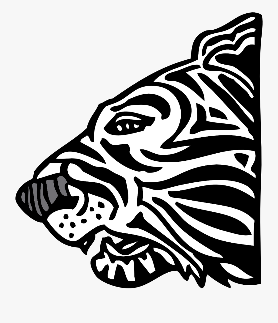 Tiger Clipart Black And White - International Tiger Day Theme, Transparent Clipart