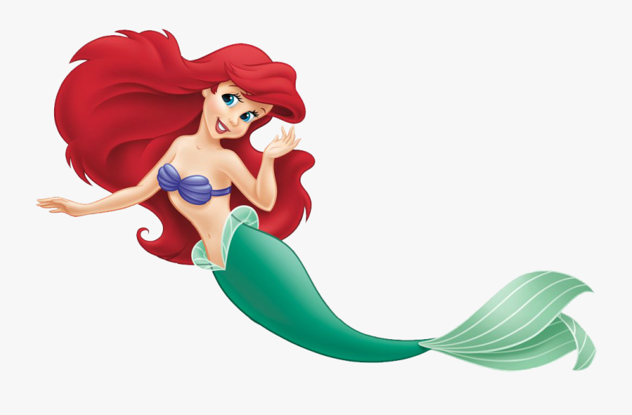 Mermaid Ariel Clip Art - Little Mermaid Ariel Swimming, Transparent Clipart