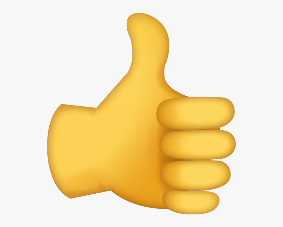 Thumbs Up Emoji No Background , Free Transparent Clipart - ClipartKey