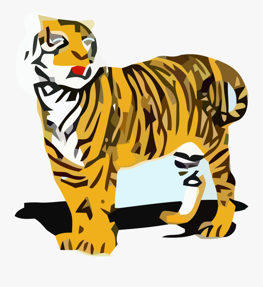 Look Tigger Clipart Png - Tiger Clipart Transparent, Transparent Clipart
