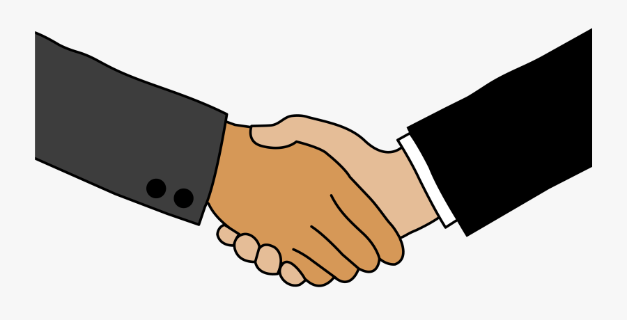 Thumb Image - Cartoon Of Shaking Hands, Transparent Clipart