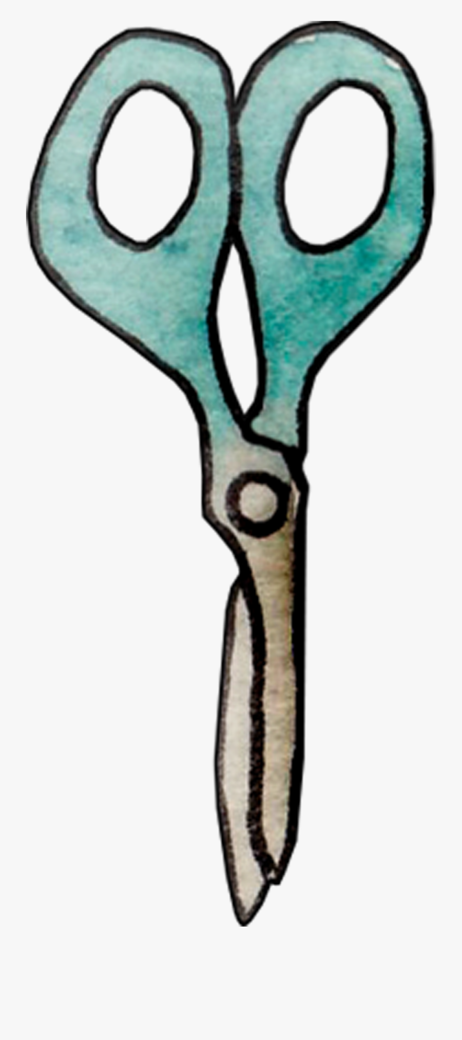 Scissors Commodity Watercolor Painting Clip Art - Watercolor Scissors Clip Art, Transparent Clipart