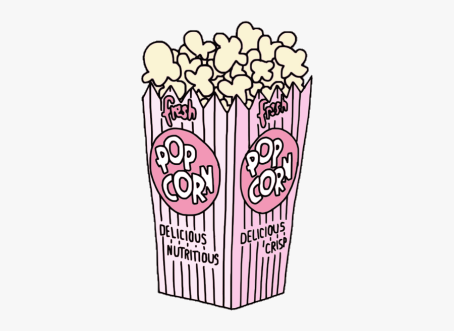 #popcorn #cute #pastel #pixel #pink #blue #green #yellow - Popcorn Png, Transparent Clipart