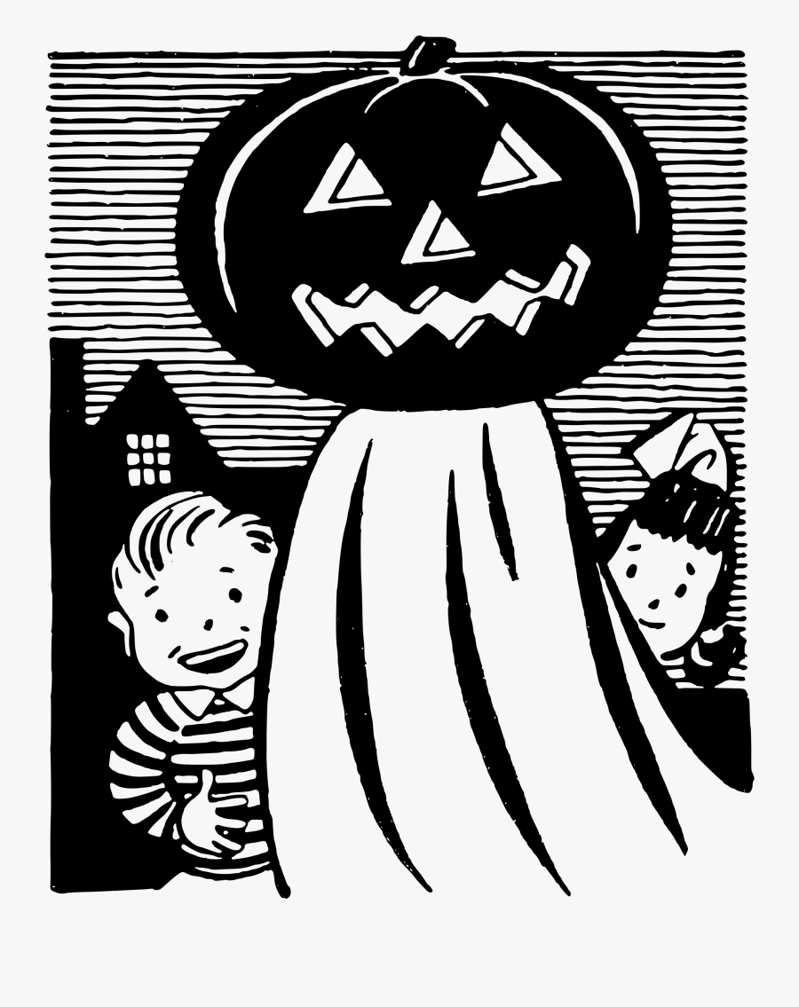 Transparent Pumpkin Png Black And White - Halloween Shirt Vintage Design, Transparent Clipart