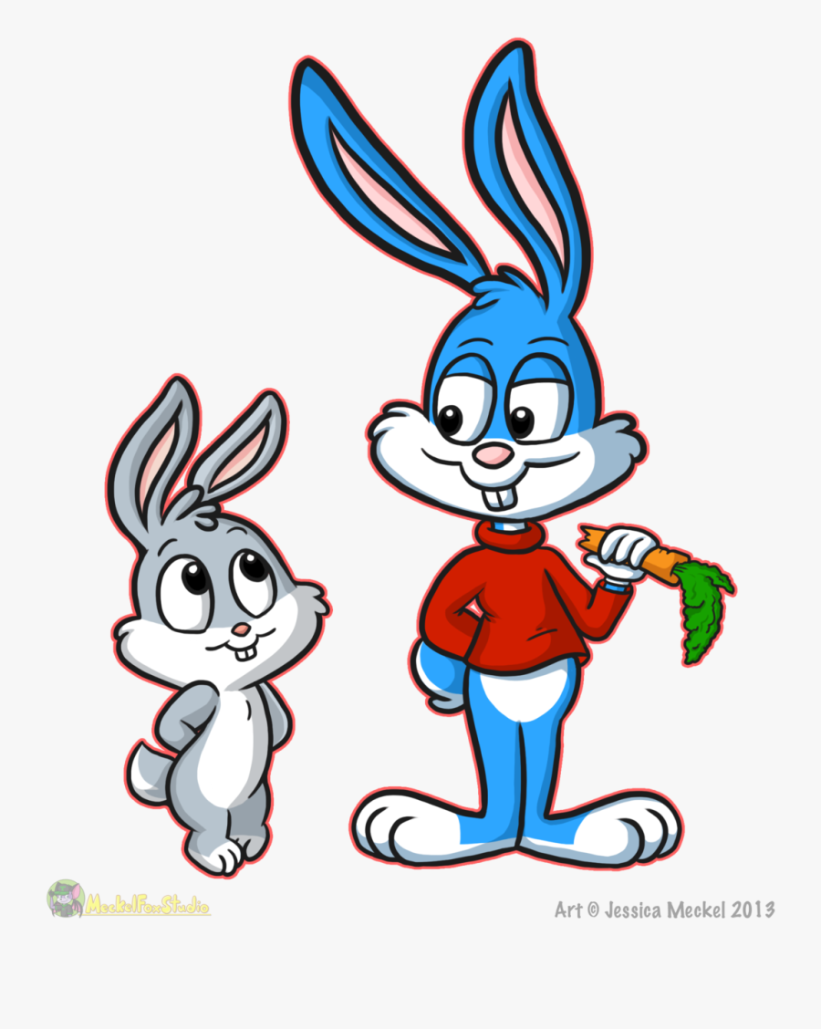 Dessiekisses 51 5 Baby Bugs And Buster Bunny By Meckelfoxstudio - Tiny Tunes Bugs Bunny, Transparent Clipart