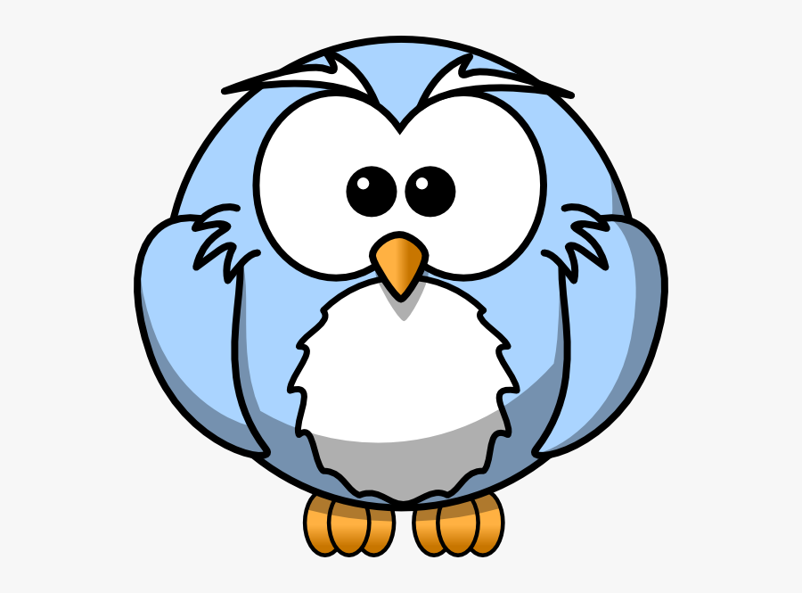 Blue Cartoon Owl Svg Clip Arts - Animated Owl, Transparent Clipart