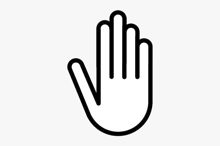 Hand Stop Clipart Transparent Png - Stop Hand Sign Clipart, Transparent Clipart