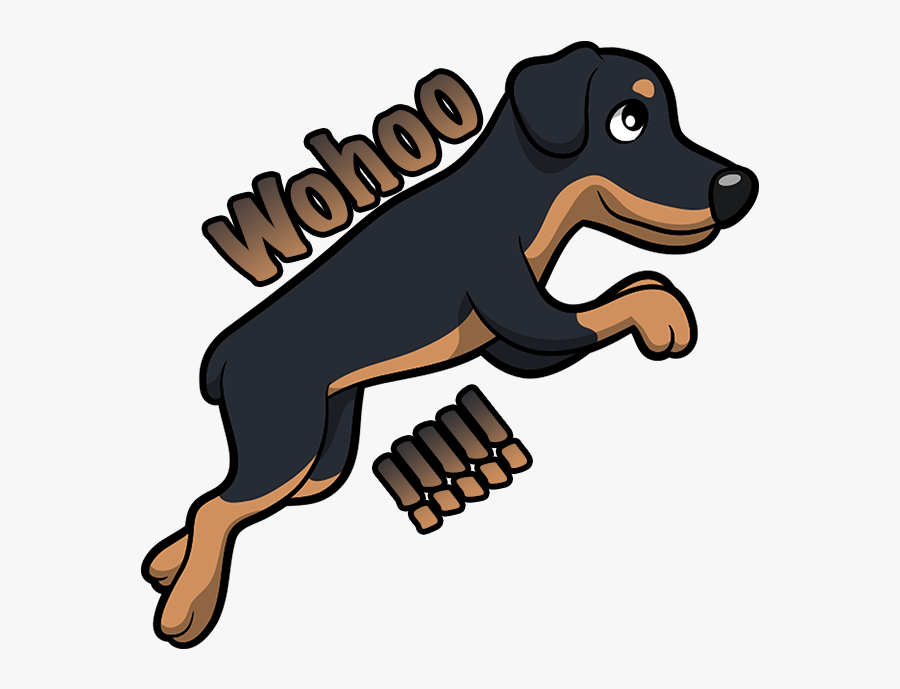 Rottweiler Emoji & Stickers Messages Sticker-9 - Dog Catches Something, Transparent Clipart