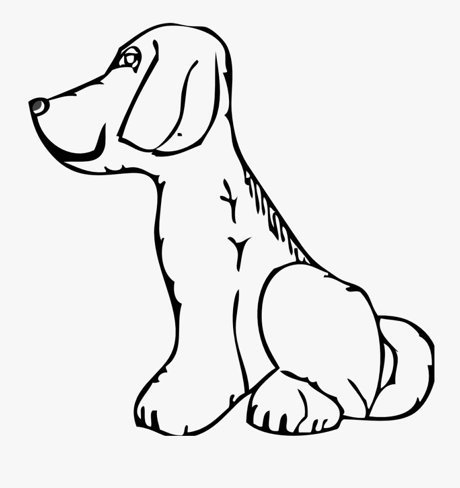 Dog Black And White School Dog Clipart Black And White - Dog Side View Clipart, Transparent Clipart