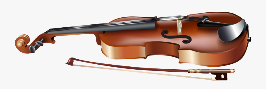 Violin With Bow Clipart Web - Violin Png Hd, Transparent Clipart