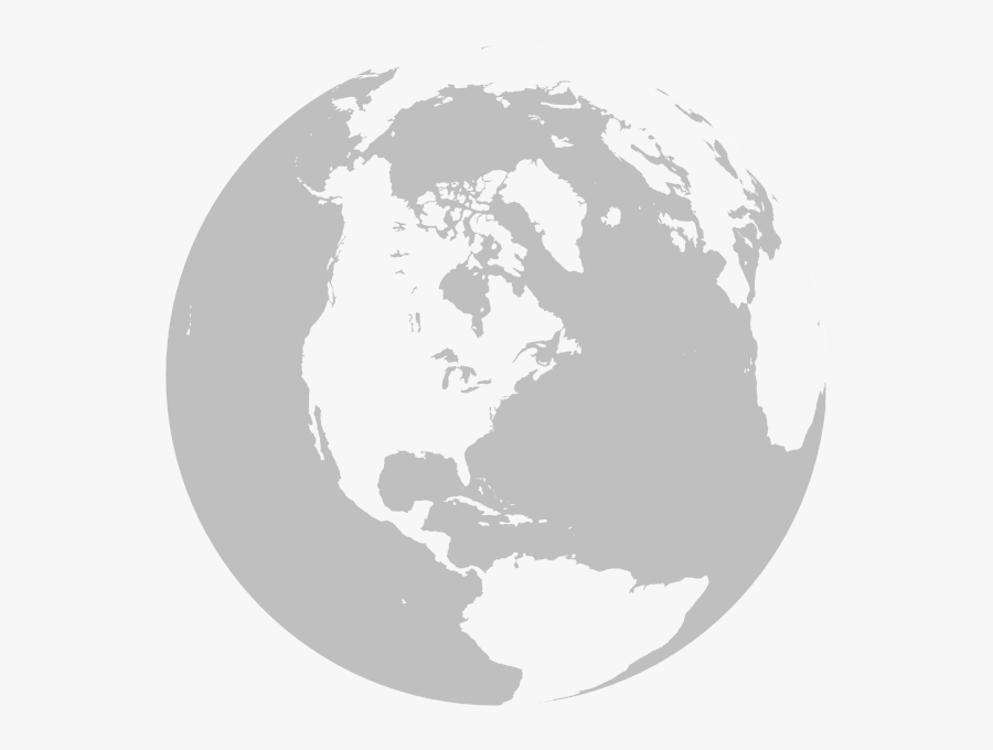 Gray Globe Clipart Png For Web , Png Download - Gray And White Globe, Transparent Clipart
