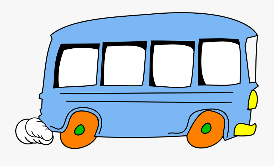 Bus Cartoon Speeding - Green Bus Clipart, Transparent Clipart