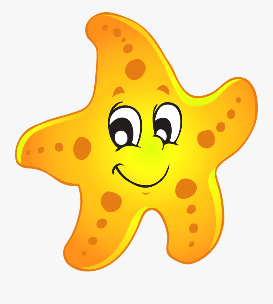 Starfish Cute Of Sea Star Clipart Fish Clip Art Transparent - Star Fish In Cartoon, Transparent Clipart
