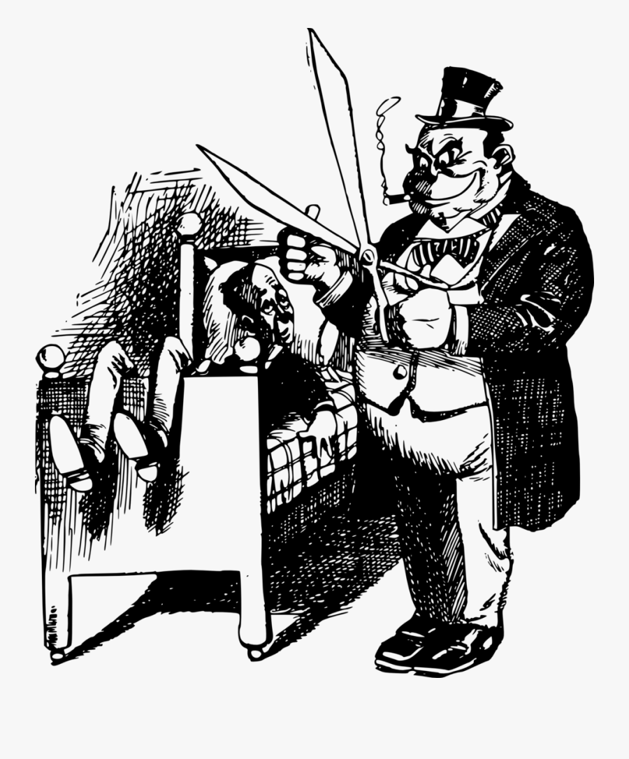 Evil Man With Scissors - Evil Scissors, Transparent Clipart