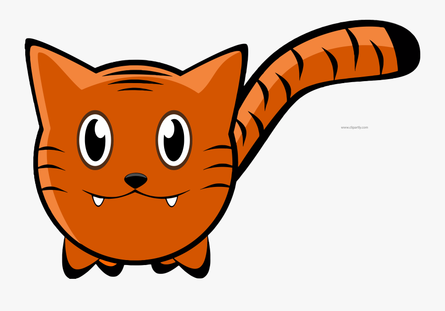 Tiger Clipart - Public Domain Cartoon Tiger, Transparent Clipart