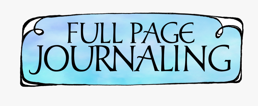 Full Page Journaling - Human Action, Transparent Clipart