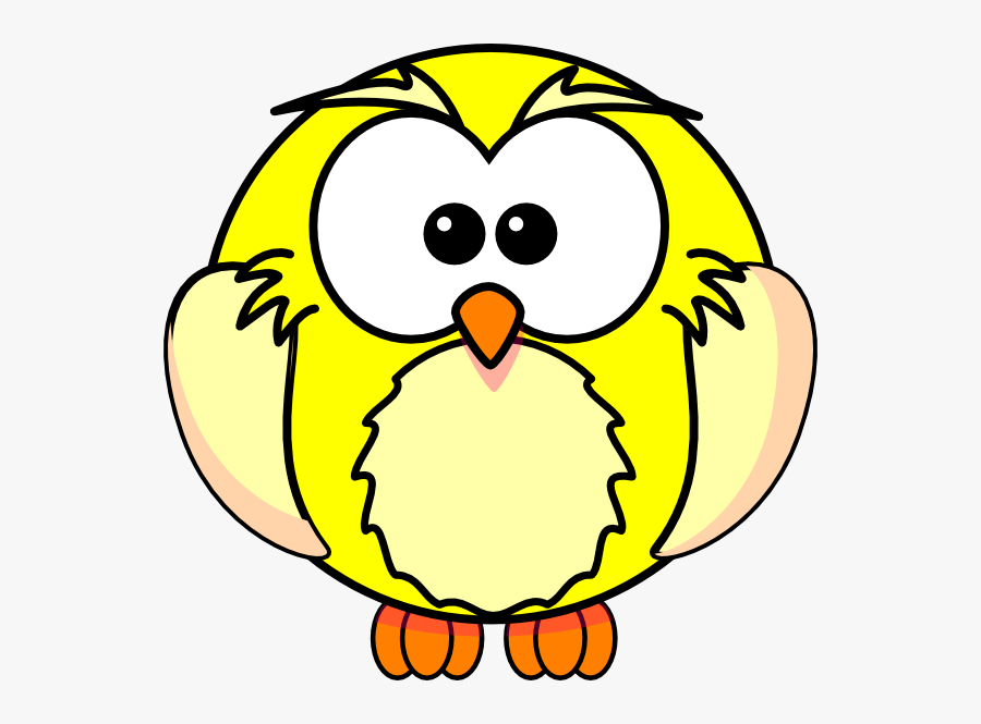 Yellow Owl Clip Art At Clker - Colouring Images Of Owl, Transparent Clipart