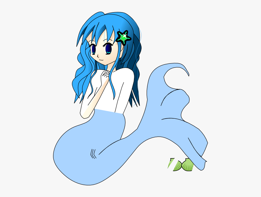 Blue Mermaid Svg Clip Arts - Mermaid, Transparent Clipart