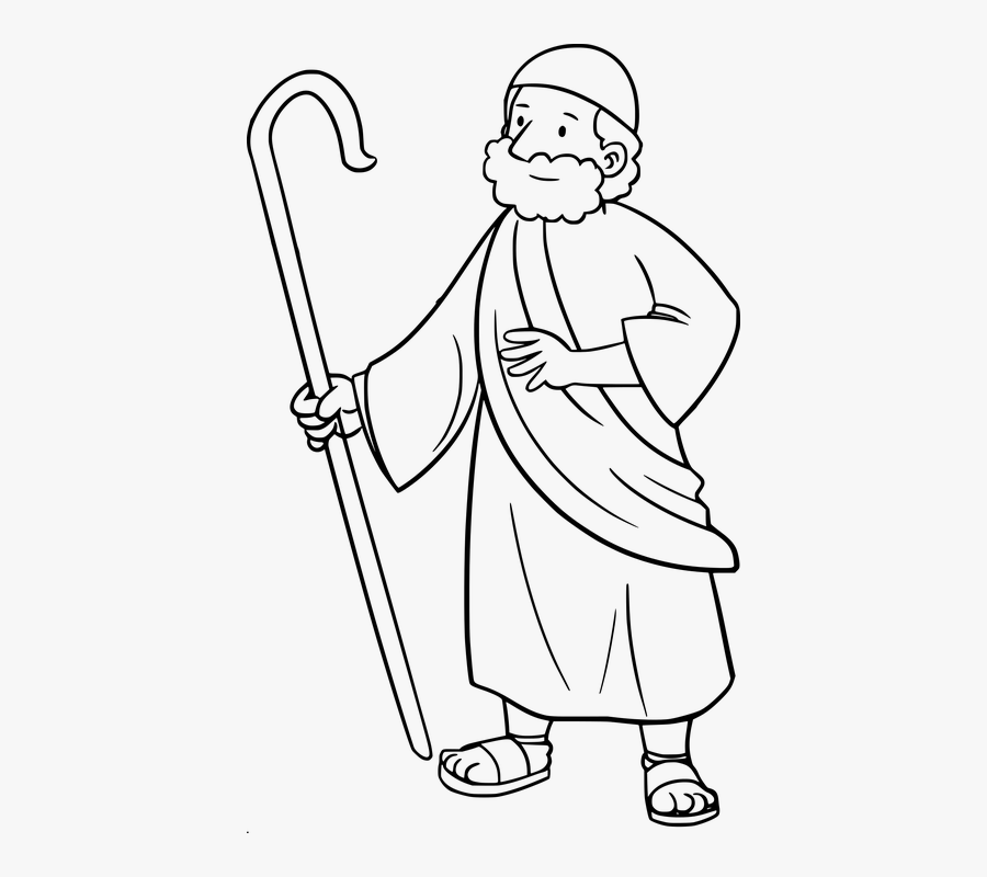 Moses Clipart Black And White, Transparent Clipart