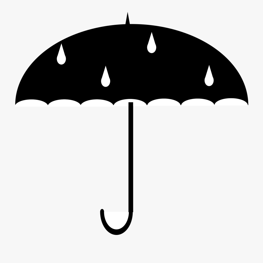 Umbrella Black And White Umbrella Clipart Clipa - Umbrella Clipart Black, Transparent Clipart