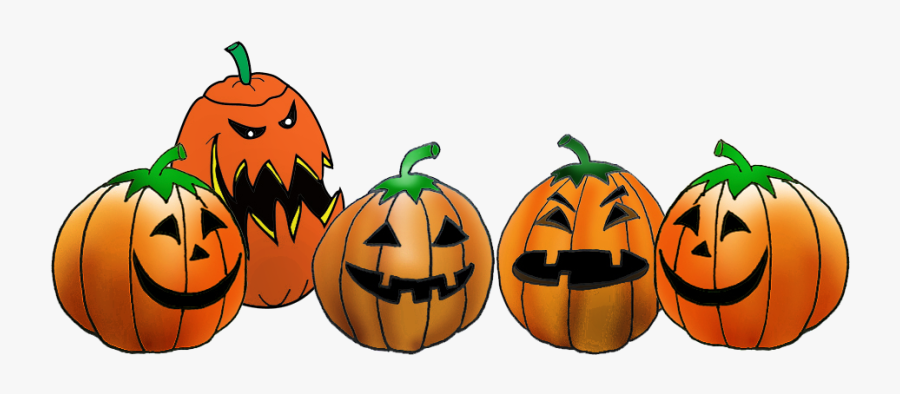 Clip Art Pumpkin Horizontal Border Clip - Jack O Lantern Border Clip Art, Transparent Clipart