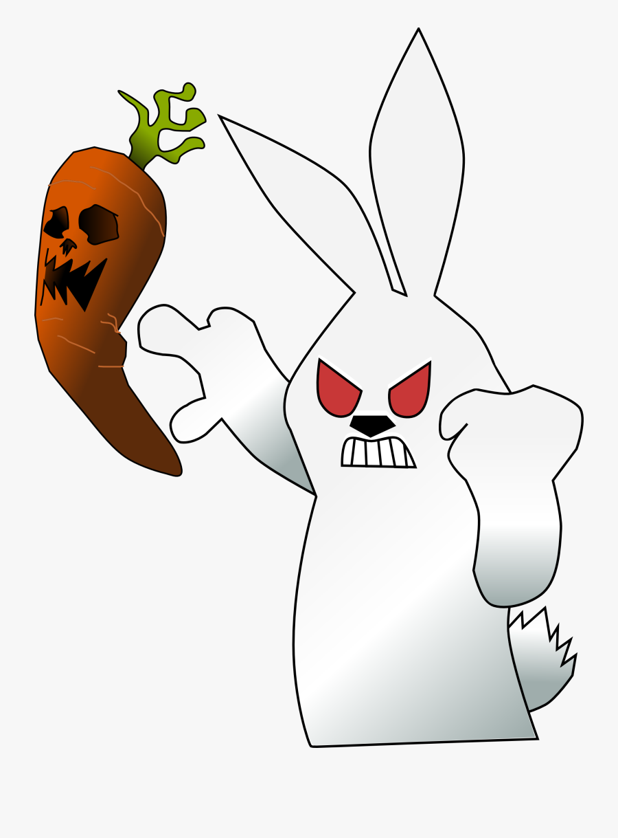 Clip Arts Related To - Scary Bunny Clip Art, Transparent Clipart