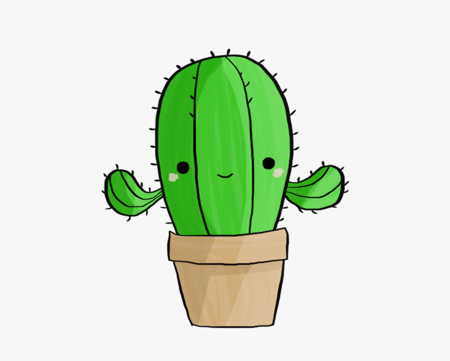 Clipart Leaf Cactus - Cute Cactus Clipart Png, Transparent Clipart