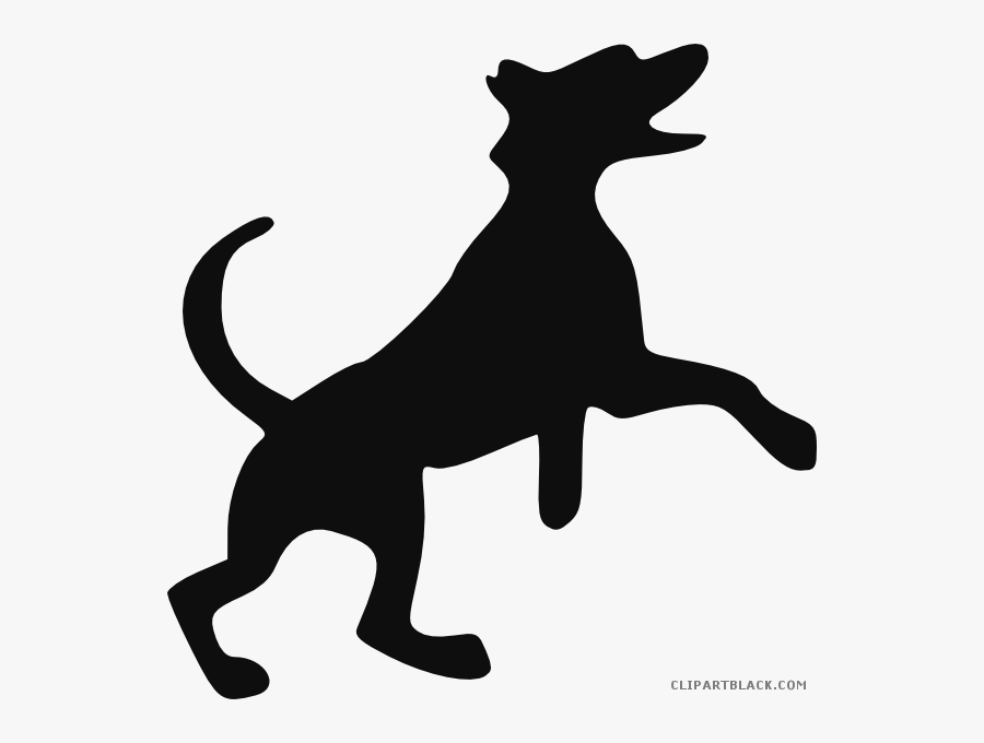 Grayscale Dog Clipart - Dog Silhouette Clip Art, Transparent Clipart
